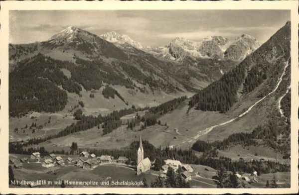 Mittelberg Kleinwalsertal Hammerspitze Schafalpköpfe