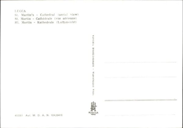 Lucca Fliegeraufnahme St Martins Cathedarale – Bild 2