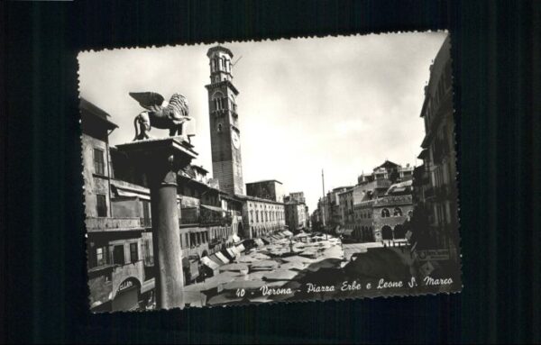 Verona Veneto Verona Piazza Erbe Leone S Marco