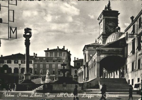Udine Piazza Liberta Torre dell Orologio Logg