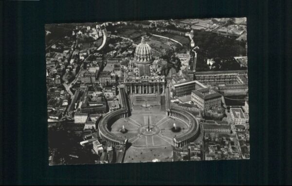 Rom Roma Roma Fliegeraufnahme Piazza S Pietro Ba