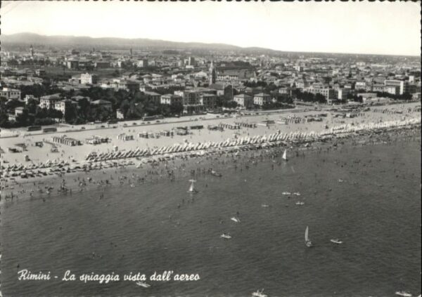 Rimini Spiaggia vista dall Aereo Fliegeraufnah