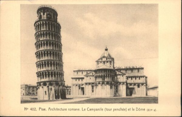 Pise Architecture Romane Le Campanile Dome