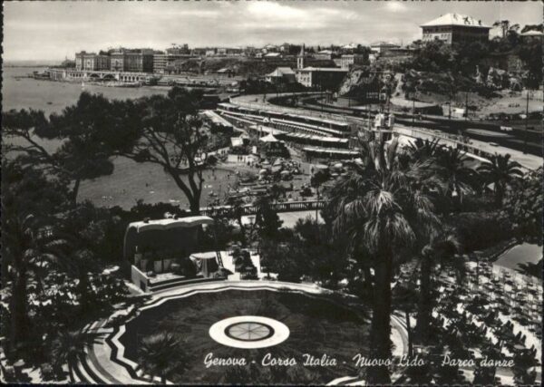 Genova Genua Liguria Genova Corsa Italia Nuovo Lido Parco Da