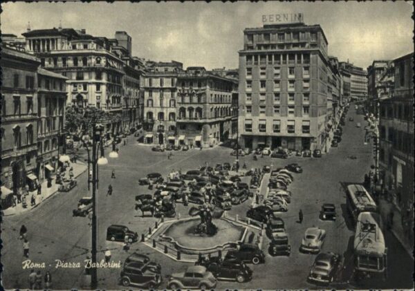 Rom Roma Roma Piazza Barberini Kutsche Strassenb