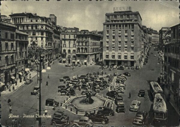Rom Roma Roma Piazza Barberini Kutsche Strassenb