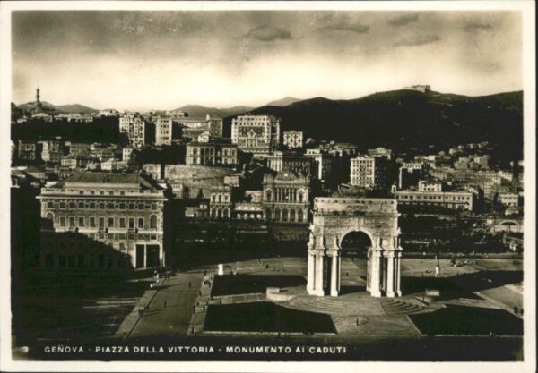 Genova Genua Liguria Genova Piazza Della Vittoria Monumento