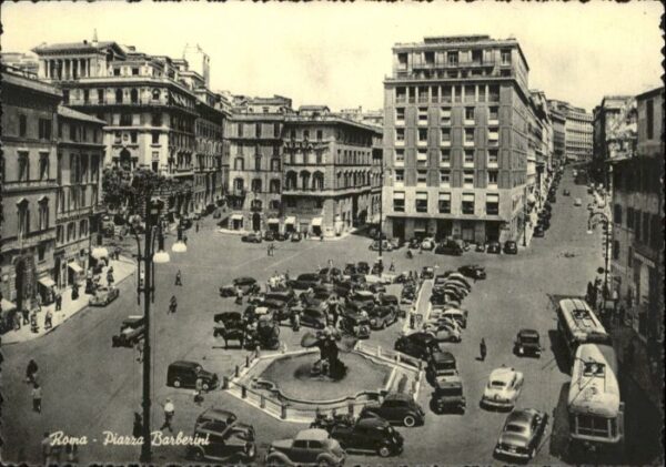 Rom Roma Roma Piazza Barberini Kutsche Strassenb