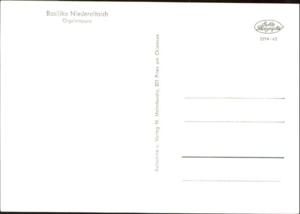 Niederalteich Basilika Orgelempore – Bild 2