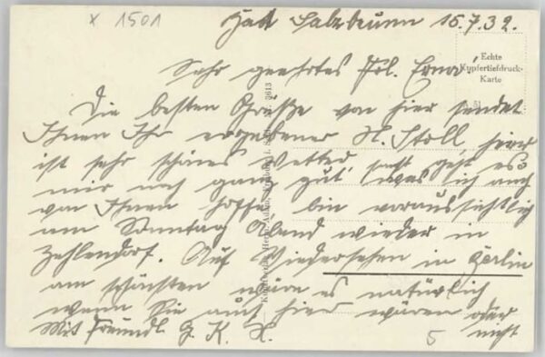 Bad Salzbrunn Szczawno-Zdroj Salzbrunn [handschriftlich] Fürstenstei – Bild 2