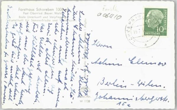 Oberried Bayerischer Wald Forsthaus Schareben – Bild 2