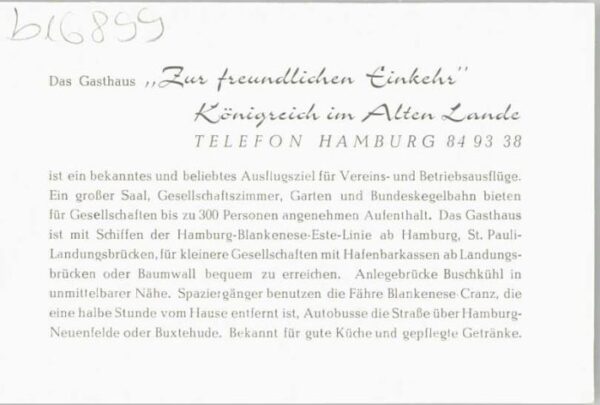 Hamburg Königreich Alte Land Gasthaus Zur freun – Bild 2