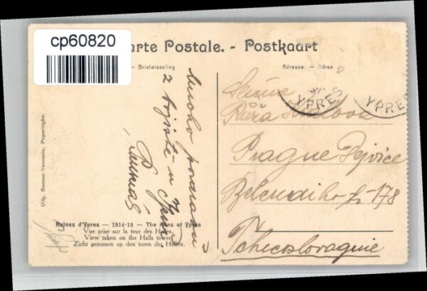 Ypern Ypres Ypres Ruines – Bild 2