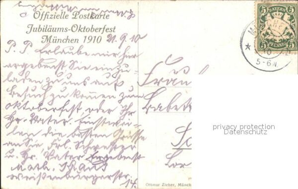 Oktoberfest Jubiläum München Aquarell M. Zeno Dieme – Bild 2