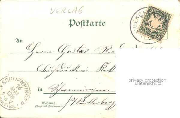 Verlag Hagelberg W. Nr. München Sterne Sternen-Grüsse-Postkarte – Bild 2