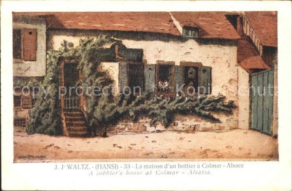 Hansi Waltz J J La maison d_un bottier a Colmar Alsace