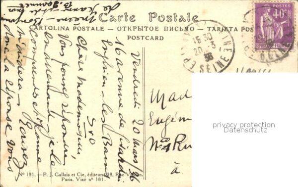 Hansi Waltz J J Sewen Alsace Kirche Nr. 181 – Bild 2