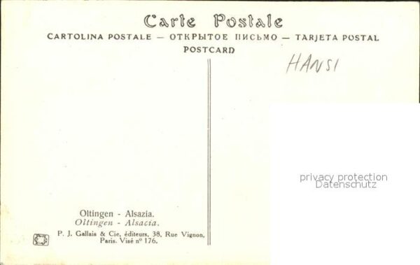 Hansi Waltz J J Oltingen Alsace Nr. 27 – Bild 2
