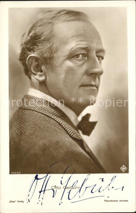 Schauspieler Otto Gebühr Verlag-Ross-Nr. 5663/1 Auto
