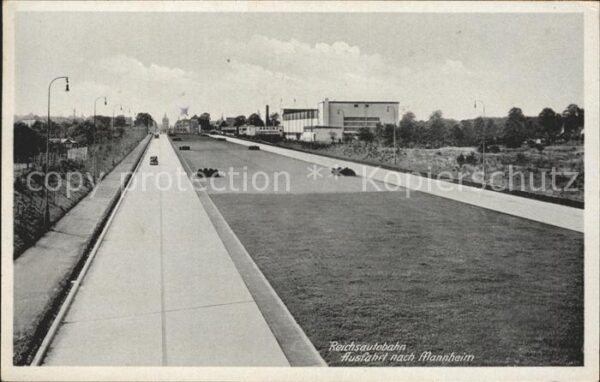 Autobahn Reichsautobahn Ausfahrt Mannheim