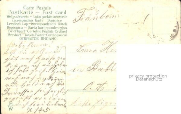 Poesie Gedicht Paar Veilchen Litho – Bild 2