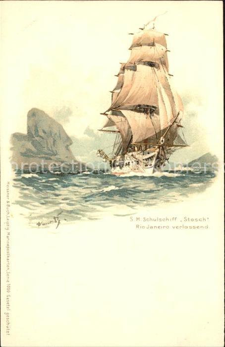 Segelschiffe S.M. Schulschiff Stosch Rio Janeiro ver