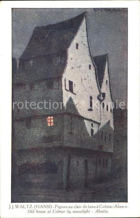 Hansi Waltz J J Pignon au clair de lune a Colmar-Alsace