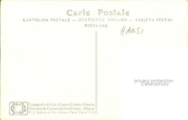 Hansi Waltz J J Pignon au clair de lune a Colmar-Alsace – Bild 2