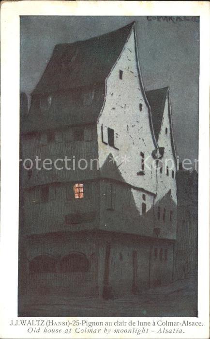 Hansi Waltz J J Nr. 25 Pignon au clair de lune a Colmar