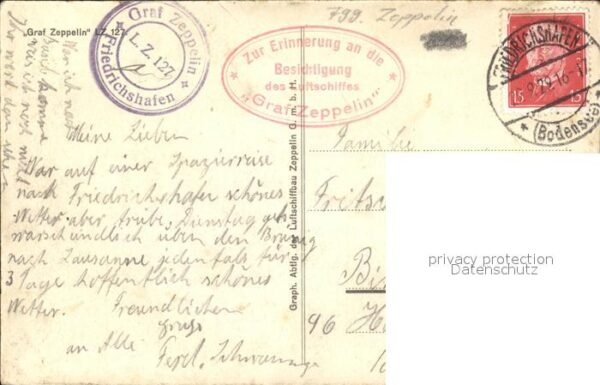 Zeppelin Luftschiffhalle Graf Zeppelin LZ 127 Be – Bild 2