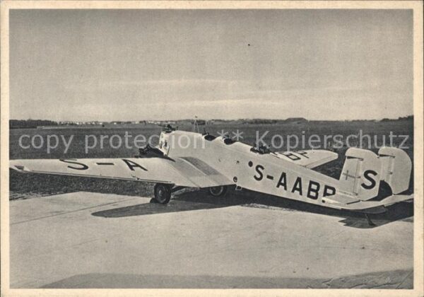 Flugzeuge Zivil Ganzmetall-Kabinen-Flugzeug Junkers-37