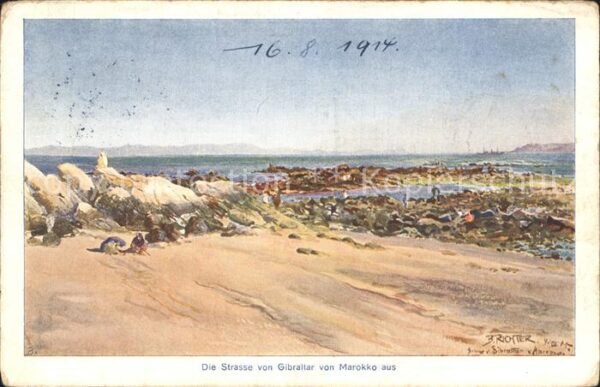 Gibraltar Die Strasse von Gibraltar