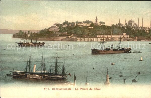 Constantinopel Istanbul La Pointe du Serai