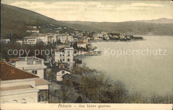 Opatija Abbazia Von Süden gesehen