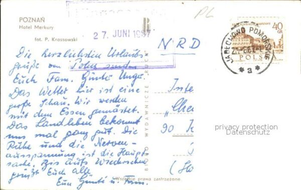 Poznan Posen Hotel Merkury Fliegeraufnahme – Bild 2