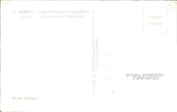 Alger Algerien Ecole Nationale d_Agriculture Laboratoi – Bild 2