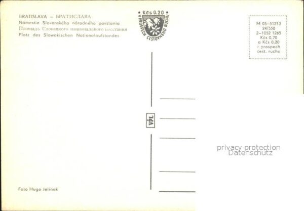Bratislava Pressburg Pozsony Platz des Slowakischen Nationalaufstand – Bild 2