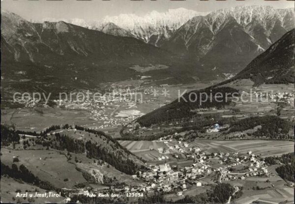 Foto Risch-Lau Nr. L23054 Arzl und Imst Tirol Fliegeraufna