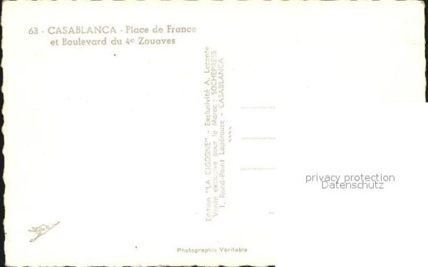 Casablanca Place de France et Boulevard du 4e Zoua – Bild 2