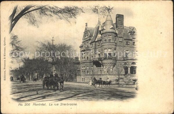 Montreal Quebec La rue Sherbrooke