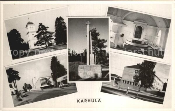 Karhula Kirche Kreuz Gebäude