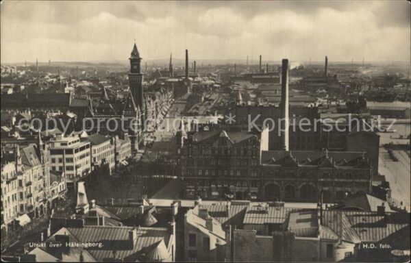 Haelsingborg Blick über die Stadt