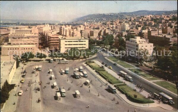 Haifa Town and Plumer Square seen from the Da