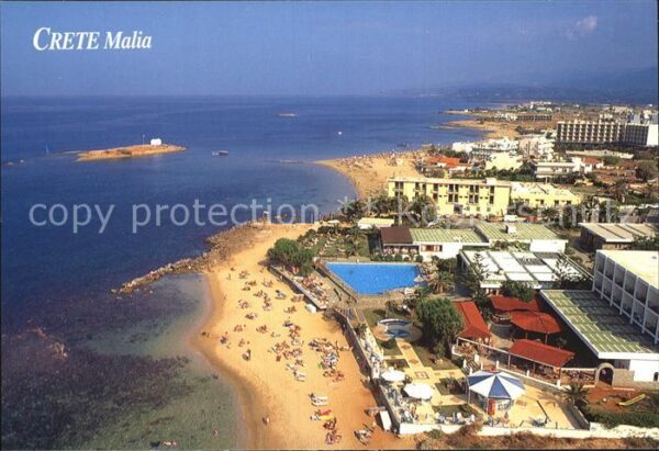 Crete Kreta Malia Fliegeraufnahme