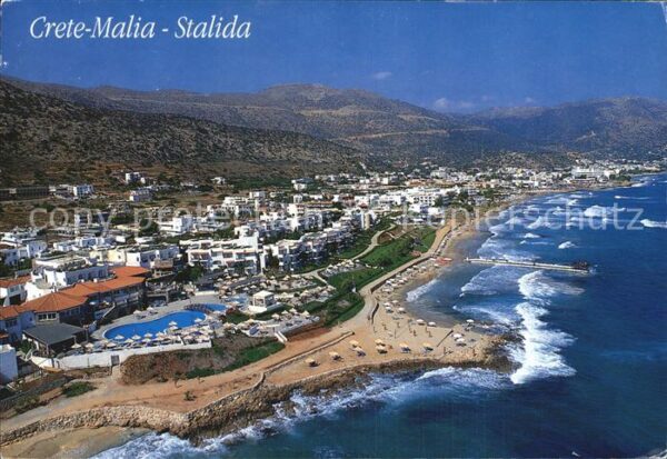 Crete Kreta Malia Stalida Fliegeraufnahme