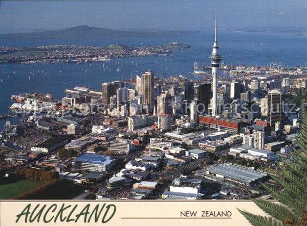 Auckland with Devonport and Rangitoto Island Sky