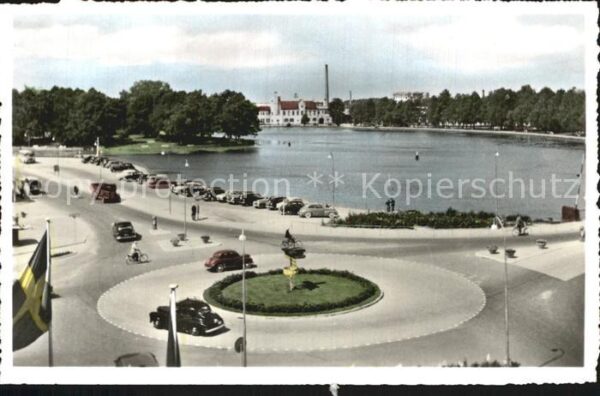 Eskilstuna Utsikt fran Stadshotellet över Nybropla