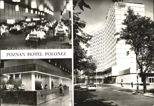 Poznan Posen Hotel Polonez Speiseraum Rezeption Auss