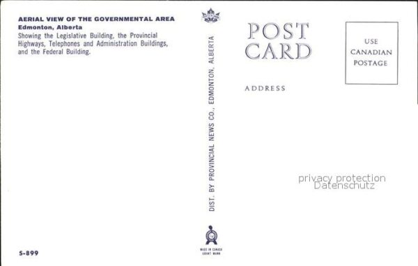 Edmonton Alberta Fliegeraufnahme Governmental Area – Bild 2