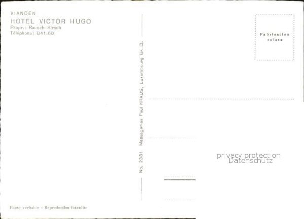 Vianden Hotel Victor Hugo – Bild 2